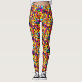 Abstracte Kittens Puppies Leggings