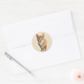 abstracte kittenstickers ronde sticker (Envelop)
