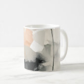 Abstracte klaproos bloem kunstprint | Minimalistis Koffiemok (Voorkant rechts)