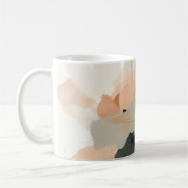 Abstracte klaproos bloem kunstprint | Minimalistis Koffiemok