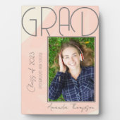 Abstracte Klasse van 2025 Keepsake Afstuderen Foto Fotoplaat (voorkant)