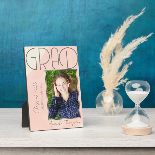 Abstracte Klasse van 2025 Keepsake Afstuderen Foto Fotoplaat (Zijkant)