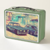 Abstracte Klassieke auto's van 1950 (Achterkant)