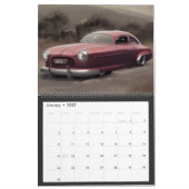 Abstracte Klassieke auto's van 1950 Kalender (Jan 2027)