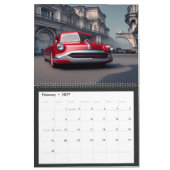 Abstracte Klassieke auto's van 1950 Kalender (Feb 2027)