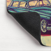 Abstracte Klassieke auto's van 1950 Muismat (Hoek)