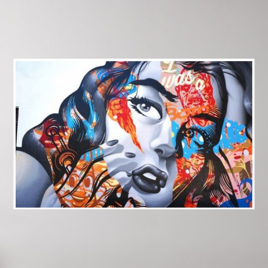 Abstracte Klassieke Kunst Vorm Poster (Voorkant)