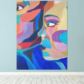 Abstracte Klassieke Kunstvorm Canvas Afdruk (Insitu (Houten vloer))