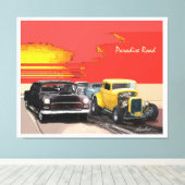 Abstracte Klassieke Kunstvorm Canvas Afdruk (Insitu (Houten vloer))