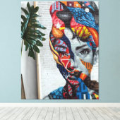 Abstracte Klassieke Kunstvorm Canvas Afdruk (Insitu (Houten vloer))