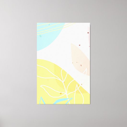 Abstracte Klassieke Kunstvorm Canvas Afdruk (Voorkant)
