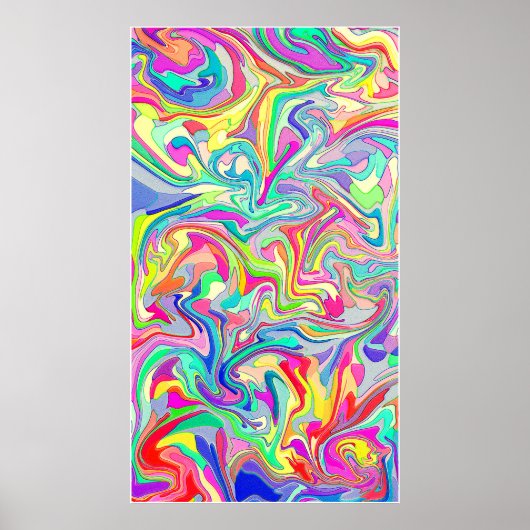 Abstracte Klassieke Kunstvorm Poster (Voorkant)