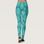 Abstracte Klavers Patroon St Patrick's Day Leggings (Achterkant)