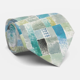 Abstracte Klee-stijl – Waterverfgeometrie Stropdas