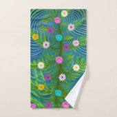 Abstracte kleine Daisy Garden Bad Handdoek (Handdoek)