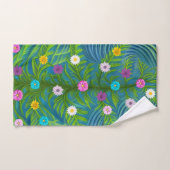 Abstracte kleine Daisy Garden Bad Handdoek (Handdoek)
