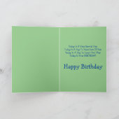 Abstracte kleine Daisy Garden Bedankkaart (Binnen)