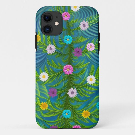 Abstracte kleine Daisy Garden Case-Mate iPhone Case (Achterkant)