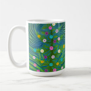 Abstracte kleine Daisy Garden Koffiemok
