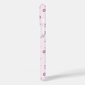 Abstracte kleine roze sterren en cirkels Case-Mate iPhone case (Achterkant / Links)
