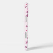 Abstracte kleine roze sterren en cirkels Case-Mate iPhone case (Achterkant / Rechts)