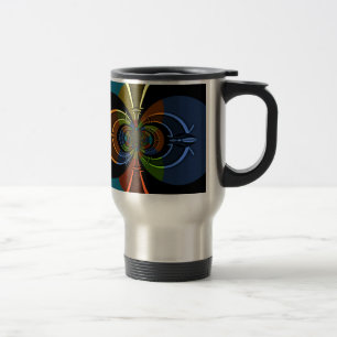 Abstracte Kleur Barsting Kunstprint Reisbeker