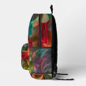 Abstracte kleur bedrukte rugzak (Rechts)