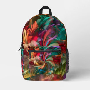 Abstracte kleur bedrukte rugzak