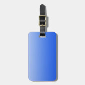 Abstracte kleur - blauw bagagelabel (Voorkant verticaal)