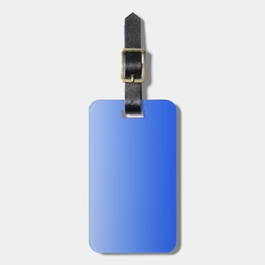 Abstracte kleur - blauw bagagelabel (Voorkant verticaal)