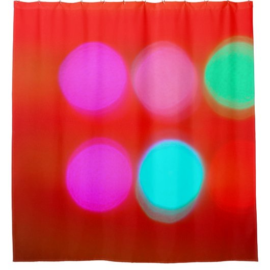 Abstracte kleur Blurred red background bokeh light Douchegordijn (Voorkant)