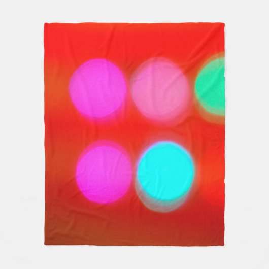 Abstracte kleur Blurred red background bokeh light Fleece Deken (Voorkant)