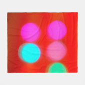 Abstracte kleur Blurred red background bokeh light Fleece Deken (Voorkant (Horizontaal))