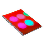 Abstracte kleur Blurred red background bokeh light Notitieboek (Rechterzijde)