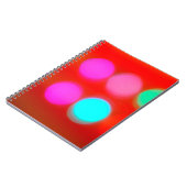 Abstracte kleur Blurred red background bokeh light Notitieboek (Linkerzijde)