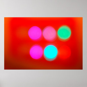 Abstracte kleur Blurred red background bokeh light Poster