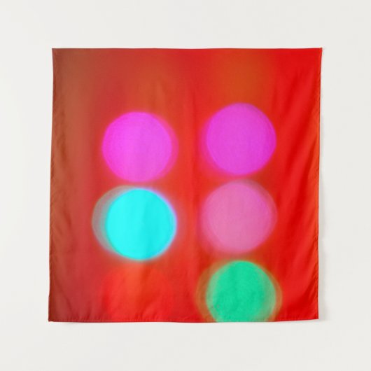 Abstracte kleur Blurred red background bokeh light Wandkleed (Voorkant (horizontaal))