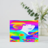 Abstracte Kleur Droom Briefkaart (Staand voorkant)