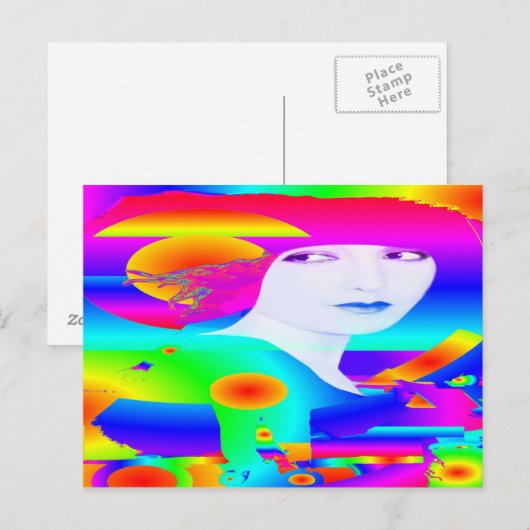 Abstracte Kleur Droom Briefkaart (Voorkant / Achterkant)