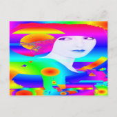 Abstracte Kleur Droom Briefkaart (Voorkant)