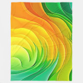 Abstracte Kleur Energie Stroom Ontwerp Fleece Deken (Voorkant)