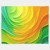 Abstracte Kleur Energie Stroom Ontwerp Fleece Deken (Voorkant (Horizontaal))