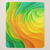Abstracte Kleur Energie Stroom Ontwerp Sherpa Deken (Voorkant)