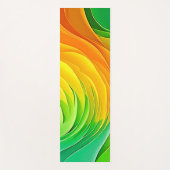 Abstracte Kleur Energie Stroom Ontwerp Yogamat (Voorkant)