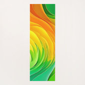Abstracte Kleur Energie Stroom Ontwerp Yogamat (Achterkant)