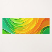 Abstracte Kleur Energie Stroom Ontwerp Yogamat (Voorkant (horizontaal))