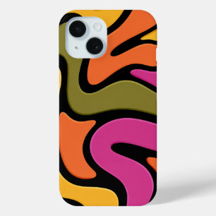 Abstracte kleur golf telefoonhoesje. iPhone 15 case
