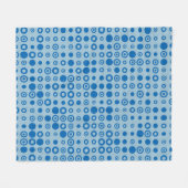 Abstracte kleur Halftone Stippen generatieve art b Fleece Deken (Voorkant (Horizontaal))