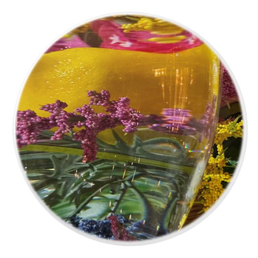 Abstracte kleur keramische knop (Voorkant)