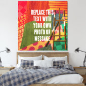 Abstracte Kleur Kunst Canvas Afdruk (Insitu (Slaapkamer))